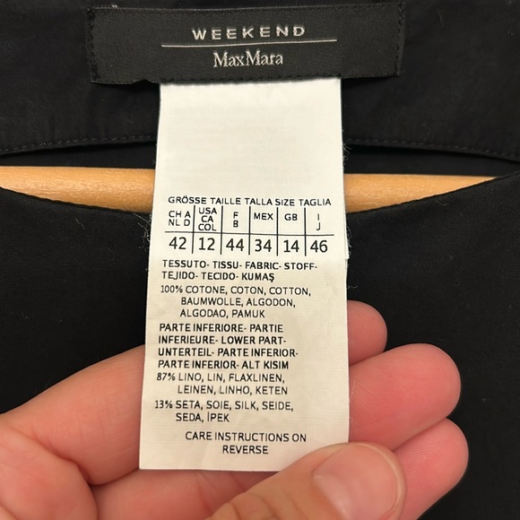 WEEKEND MAX MARA Poplin Dress Size 42/12 - Picture 11 of 11